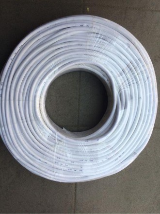 Кабель дріт ПВС 3 х 1,5мм із розміткою в метрах. Мідний. Бухта 100 м.