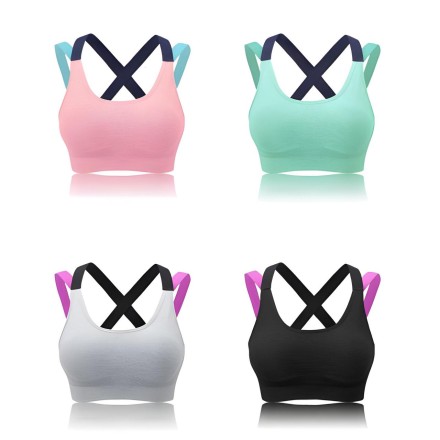 Жіночий безшовний бюстгальтер на гумці. Майка топік. Топ женски. Sports Bra Flirt. З бретельками.