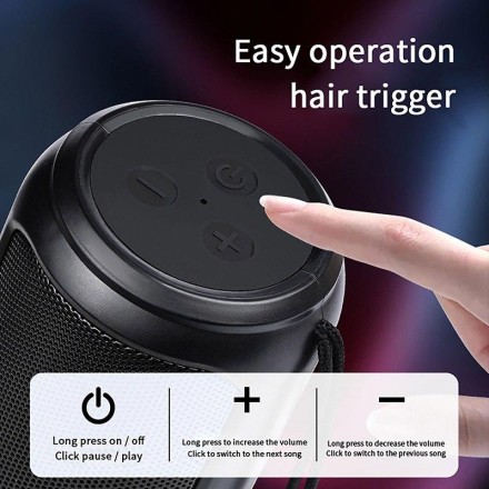 Портативна колонка із сабвувером A3 Stereo Bluetooth HD Sound BT USB "BLACK BOMB"