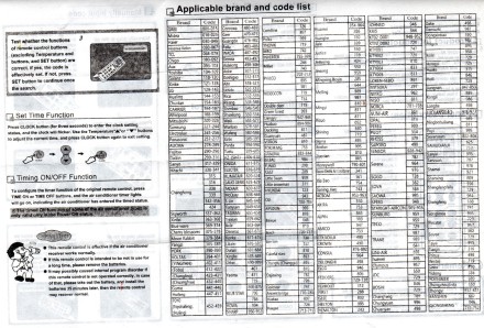 Універсальний пульт дистанційного керування K 1028E для кондиціонерів 1000 в 1