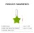Світловідбивний брелок, підвіска, відбивач для безпеки ЗВІЗДА