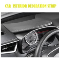 Оздоблення (молодінг) з автомобільної шкіри для салону авто, прошита, самоклейка. 1см х 2,5м!