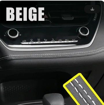 Оздоблення (молодінг) з автомобільної шкіри для салону авто, прошита, самоклейка. 1см х 2,5м!