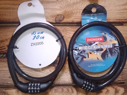 Кодовий замок велосипедний, ланцюговий тросовий "Bicycle Lock 4x" надпотужний, 10 мм, довжина 80 см