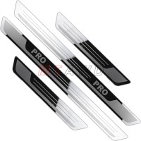 Хромована накладка на поріг для Volkswagen/VW ID 3 4 6 6 ID3 ID5 PRO, 2019-2024, неіржавка захисна