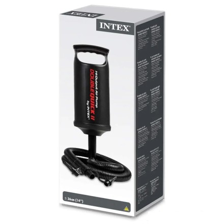 Ручний насос Intex 68612 Double Quick I для човнів, басейнів матраців, басейнів та інших надувних виробів.