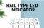 Світловий індикатор на DIN-рейку 230 В змінного/постійного струму Індикатор фаз на DIN-рейку JD9 50/60
