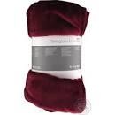 Покривало Tarrington House флісове 200х220 см, бордове, прошите з кантом