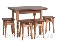 СТОЛ кухонний розкладний + 4 табурети KORSAR IKKEA