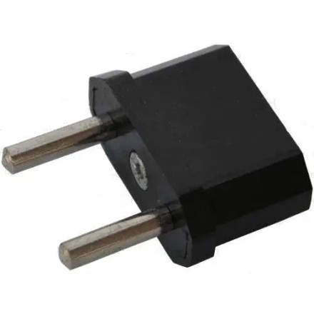 Перехідник мережевий, адаптер живлення з плоскої вилки США на Євро-СНГ 3,3Х3,2Х1,2СМ Home R95600 Lemans 10A