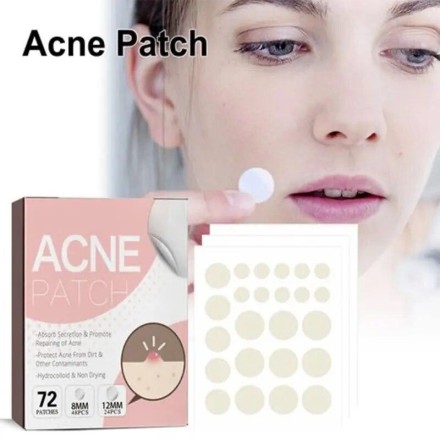 Патч гідрогелевий The Look Of Comedo Acne Skin Tag Patches від вугрів, акне, прищів, бородавок, комедон 72 шт.