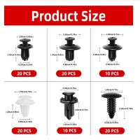 Авто кліпса затискач пістон кріплення універсальний, 6 популярних розмірів, 100 шт.