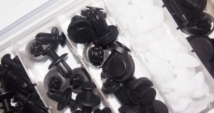 Авто кліпса затискач пістон кріплення універсальний, 6 популярних розмірів, 100 шт.