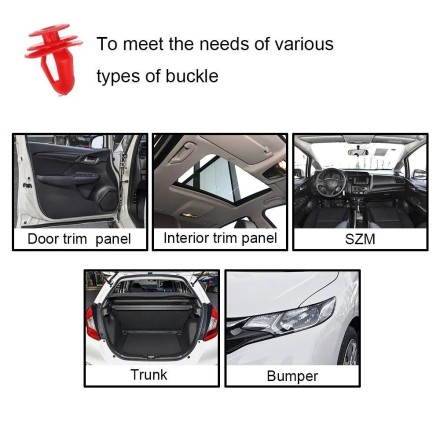 Авто кліпса затискач пістон кріплення універсальний, 6 популярних розмірів, 100 шт.