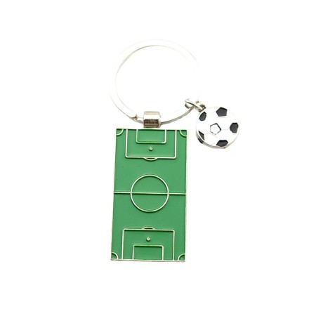 Брелок-м'яч футбол із якісним кільцем із неіржавкої сталі.