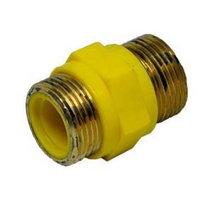 Газовий ніпель діелектричний Solomon 3/4"х3/4" із зовнішньою різзю 911. Діелектрична ізолювальна вставка.