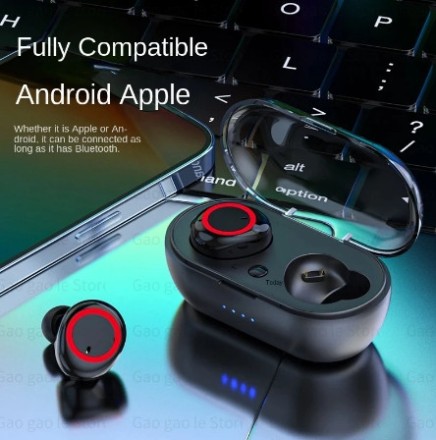 Бездротові навушники, навушники TWS Y50 Bluetooth 5.0  Earphone Superbass Black