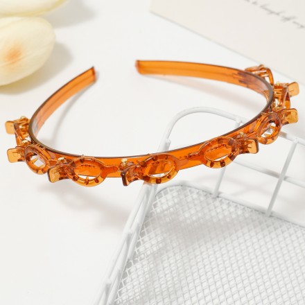 Обруч із шпильками для волосся, двошарова челка, обруч на голову 2 в 1, головний убір знаменитості