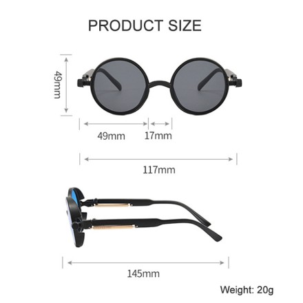 Ретро готичні панк сонцезахисні окуляри. Унісекс. LOL Style. 2 різновиди