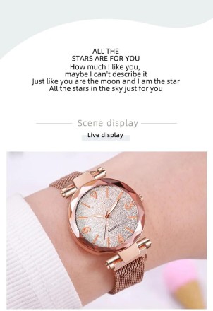 Подарунковий набір для жінок 5 в 1: розкішний годинник "Pink World"