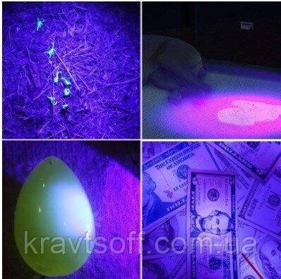 Ультрафіолетовий ліхтарик 365 нм, 9W 395-410нм Zoom. Max Edition/  Детектор валют UV LED. USB зарядка