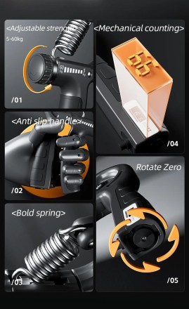 Кистьовий тренажер Grip Strength Trainer. Професійна лінія. Нержавейка.