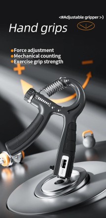 Кистьовий тренажер Grip Strength Trainer. Професійна лінія. Нержавейка.