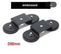 Потужний кріпильний кронштейн із магнітною основою 88 мм на дах авто. Embossed. Посилений