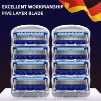 Змінні картриджі касети для гоління 5 лез,  8 штук