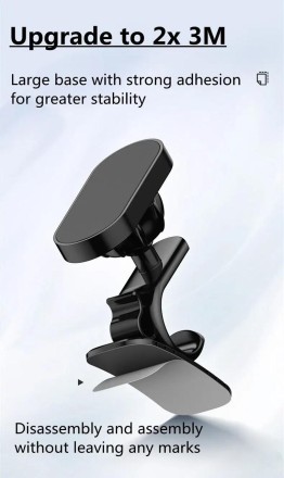 УНІВЕРСАЛЬНИЙ надсильний магнітний тримач-підставка для телефона та GPS 360 Hook