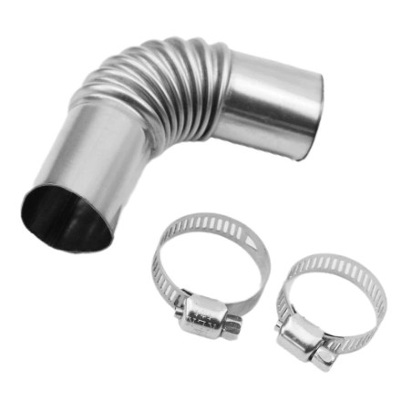 Коліно (кут) для вихлопної труби гофра 24-26 mm генератор, авто, мото, вебасто