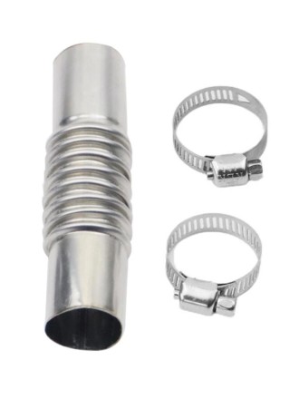 Коліно (кут) для вихлопної труби гофра 24-26 mm генератор, авто, мото, вебасто