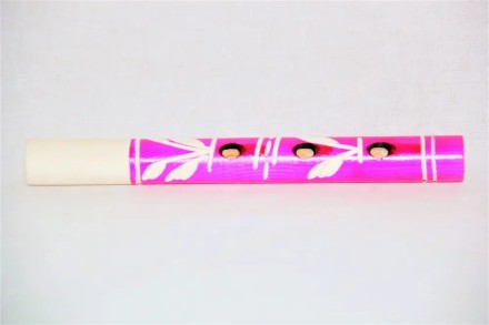 Дудка-спілка, дудочка 16 см дерев'яна BNS. Ручна робота. Екофарбування.