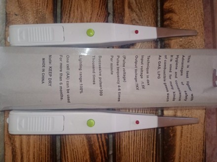 Запальничка п'єзо.  П'єзо запальничка побутова для кухні з індикатором, у блістері