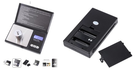 Ювелірні ваги, електронні ваги, портативні медичні кишенькові ваги "Paracelsus" до 1000 грамів