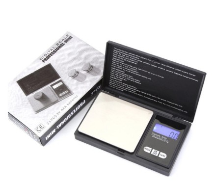Ювелірні ваги, електронні ваги, портативні медичні кишенькові ваги "Paracelsus" до 1000 грамів