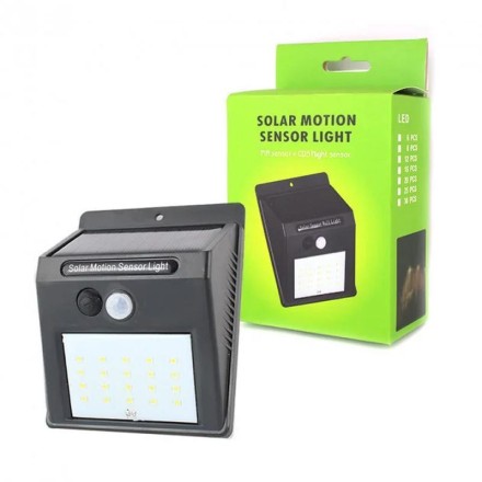 Світлодіодний настінний світильник Solar motion sensor Light YH 818. Сонячна батарея.