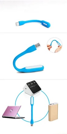 LED USB-лампа гнучка, світильник Mi LED 2 Light ліхтарик