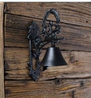 Колокол придверний, литий чавун, чаша.100 мм, 18х24см Dinner Bells  Cast Iron Craft Decoration