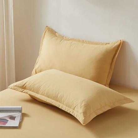Наволочки "Camel Caramel", пісочні (кремові) 48х74 см, комплект 2 шт., зносостійкі, меблеві.