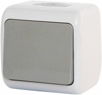 1-клавішний вимикач Erste electric Outdoor Premium Сірий (E8005-01)