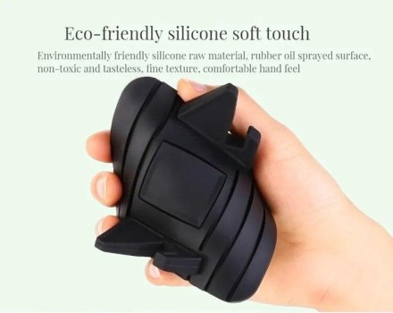 Тримач для телефона, GPS силіконовий, протиковзний тримач в авто "Super Chief". Silicone Black