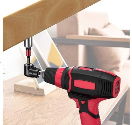 Кутовий адаптер для дриля. Магнітний патрон для шестигранної головки 1/4. Насадка 105 градусов.