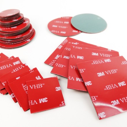 Скотч круглий двосторонній 3M VHB RED SUPER STRONG 40 мм, 10 штук