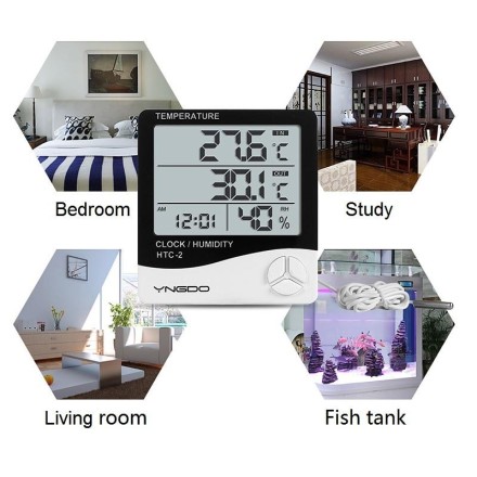 Цифровий термометр, гігрометр, метеостанція, тестер температури та вологості, годинник, будильник,