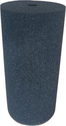 Губка для фільтра, кругла (циліндр), середньопориста, велика 10×20 см. Біомочалка для акваріума та ставка