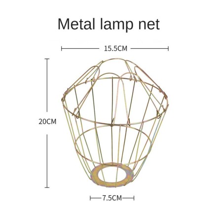 Абажур-відбивач для інфрачервоної лампи з неіржавкої сталі + патрон із підвісом + захисна плетена люстра
