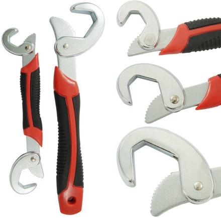 Набір Універсальний гайковий розвідний ключ для сантехніків авто інженерів 2 шт Snap N Grip