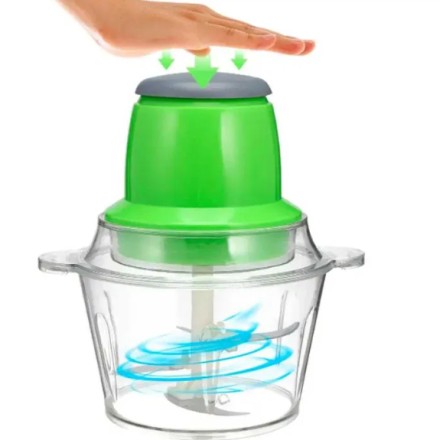 Кухонна машина (комбайн) "Find Back" з двоярусним лезом "Молоня", 6 в 1: міксер, шейкер, м'ясорубка, бленд