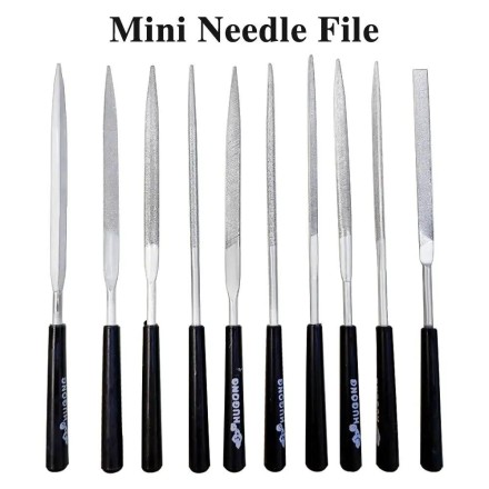 Набір алмазних напилок надфілів для ювелірних виробів, металу, дерева, кераміки, скла, каменю, 10 шт.